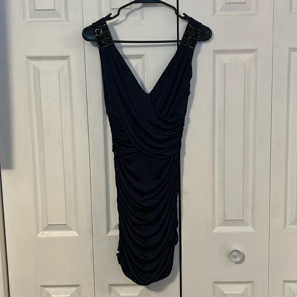 Blue bodycon dress
